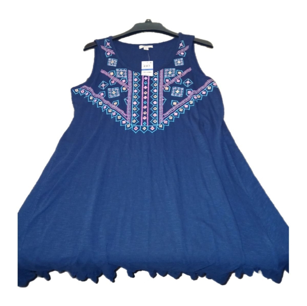 Style & Co Embroidered Dress